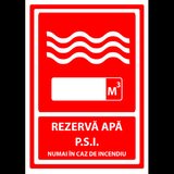 Semn pentru rezervor de apa